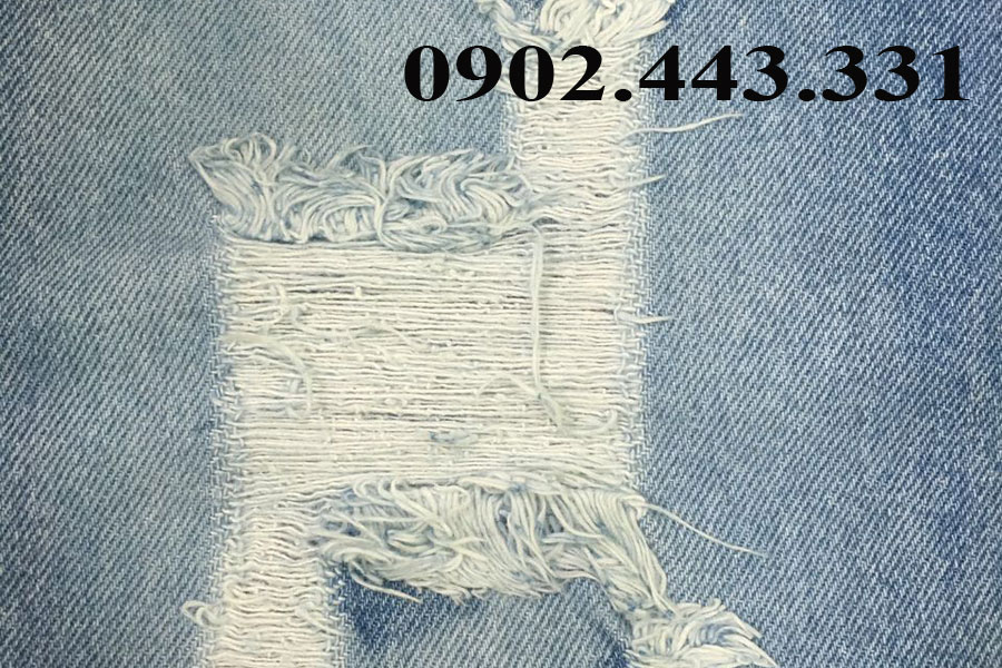 vải jean cotton 325 hàng dầy giá rẻ chân trắng khổ 1m5 - 2